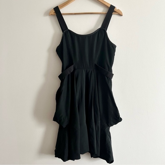 ALL SAINTS Black Gorpcore Utility Fit and Flare Dress Grunge - Picture 7 of 13